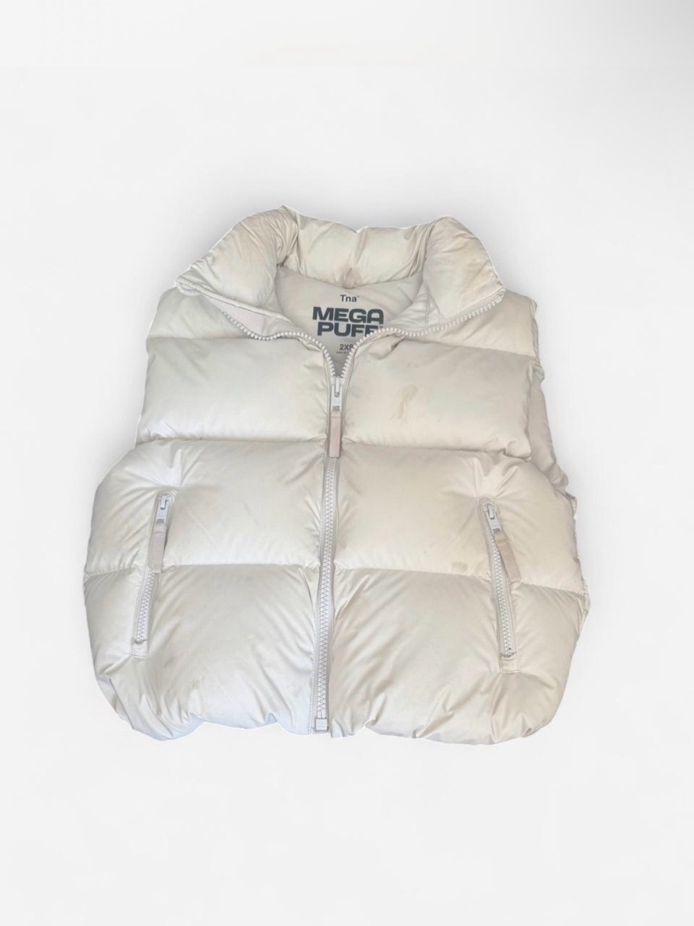 TNA Mega Puff Vest - Cream